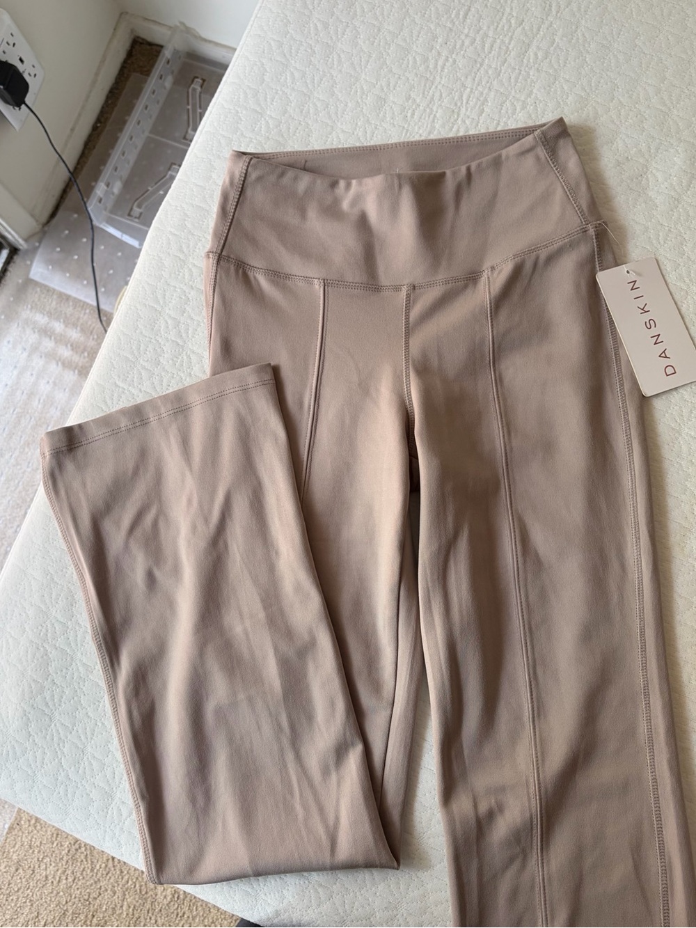 Danskin Neutral Taupe High-Waist Sculpting Leggings